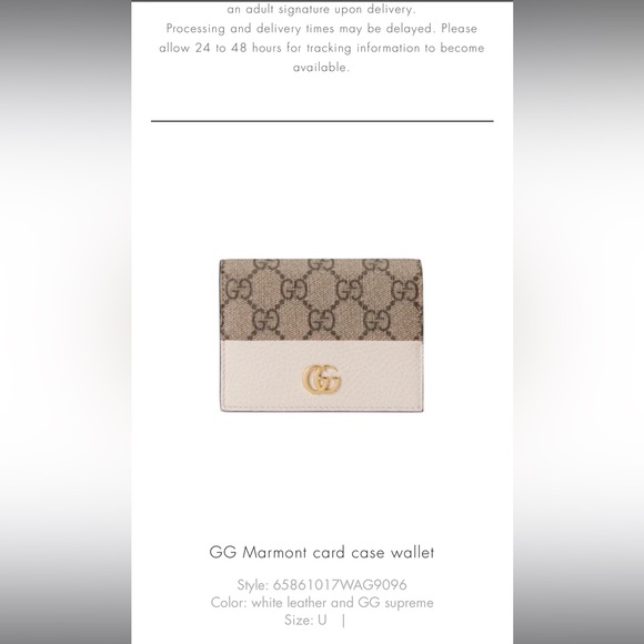 Gucci GG Marmont card case wallet - Picture 10 of 10